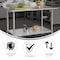 Flash Furniture Reese 430 Stainless Steel 18 Gauge 30-in x 48-in Table w/Adjustable Shelf and 4-in Backsplash NH-WT-3048-GG-B4-GG - alternate 8